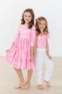 3/4 Sleeve Pocket Twirl Dress