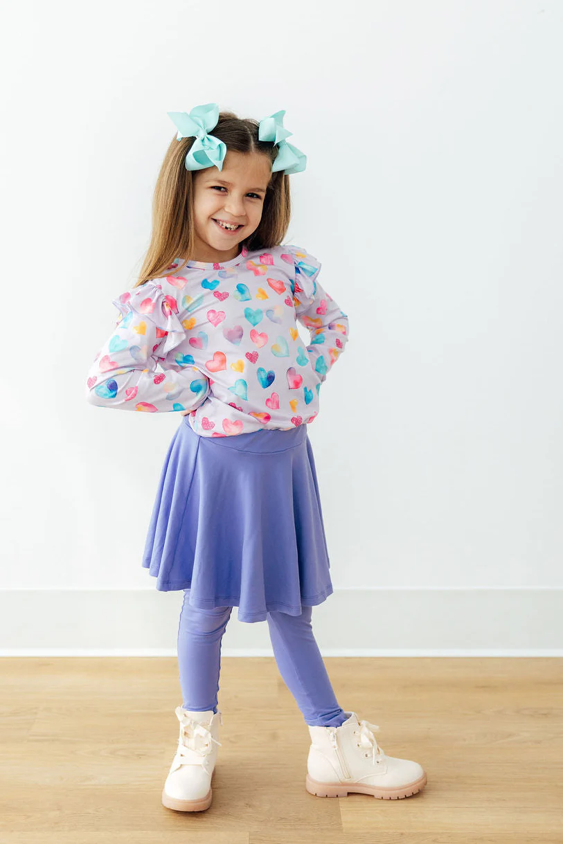 Long Sleeve Ruffle Tee