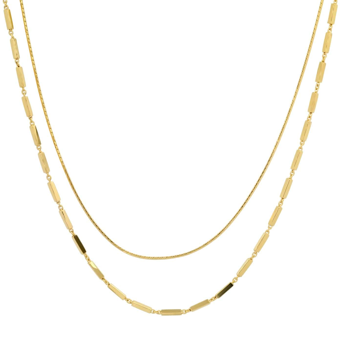 Gold Vermeil Double Chain Necklace