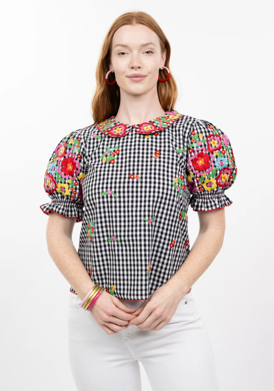 Gingham Garden Top