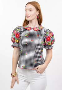 Gingham Garden Top