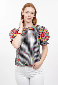 Gingham Garden Top