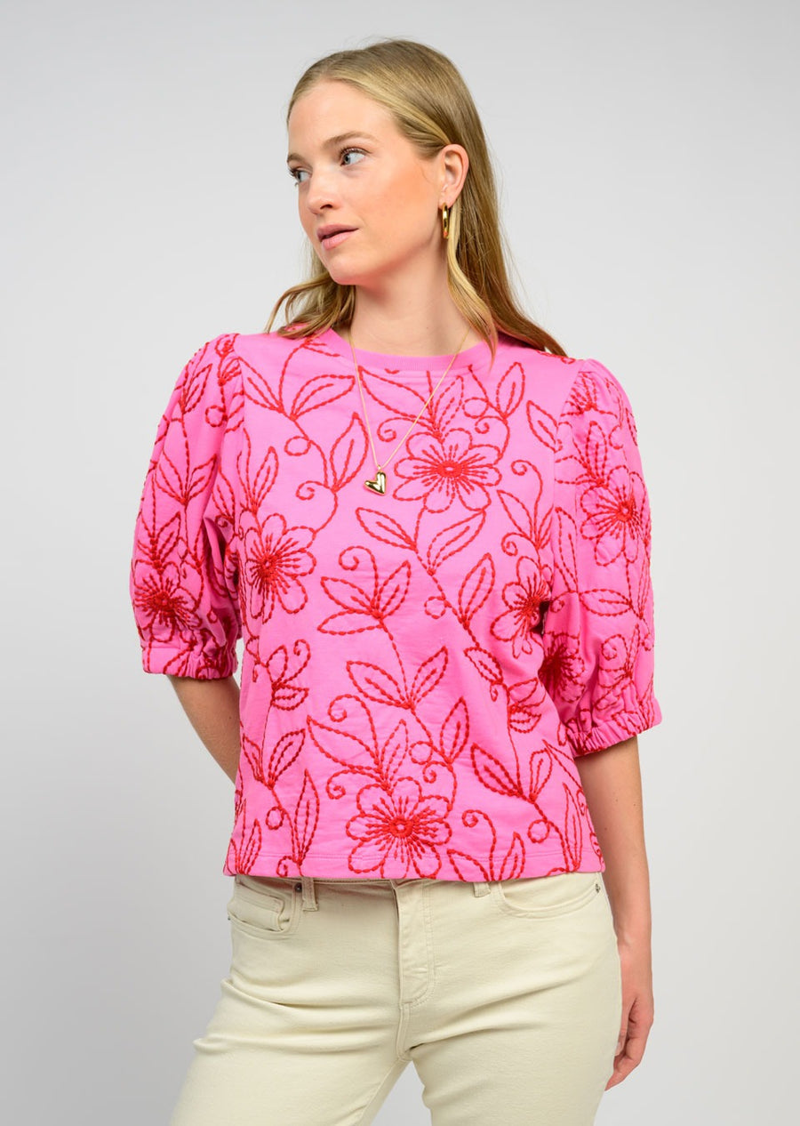 Floral Vines Knit Top