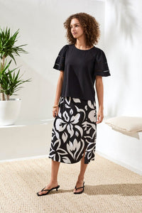 Flutter Sleeve Crew Neck