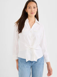 Iconic Tie Front Shirt