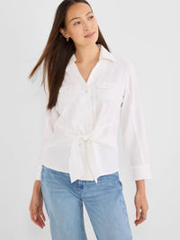 Iconic Tie Front Shirt