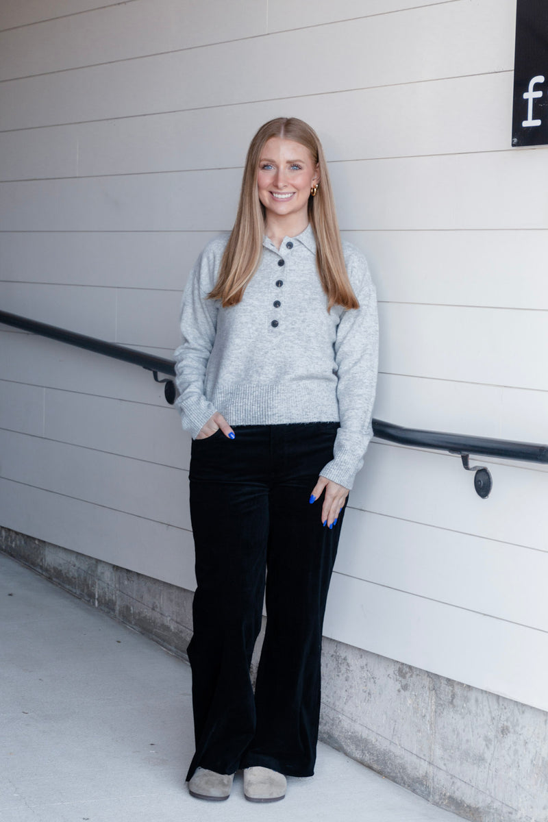 Meg High Rise Corduroy Wide Leg Pant