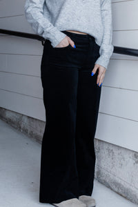 Meg High Rise Corduroy Wide Leg Pant