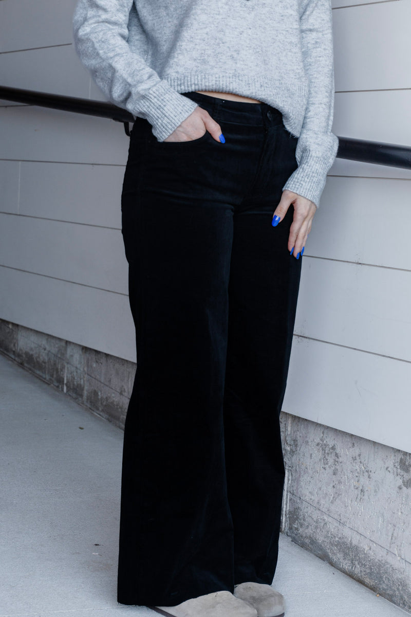 Meg High Rise Corduroy Wide Leg Pant