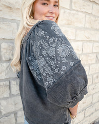 Embroidered Floral Knit Top