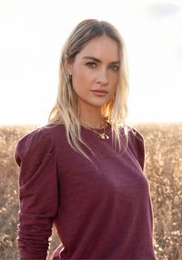 Jules Top with Pleated Shoulders