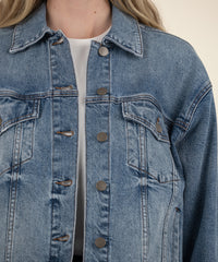 Liz Trucker Drop Shoulder Denim Jacket
