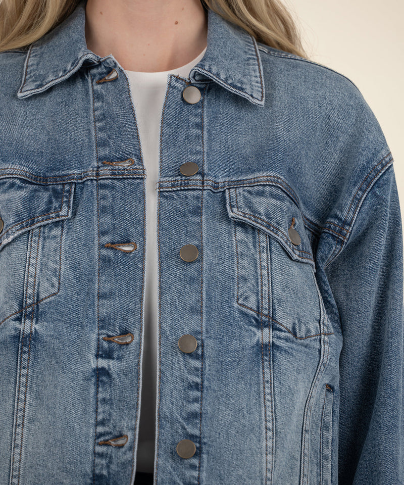 Liz Trucker Drop Shoulder Denim Jacket