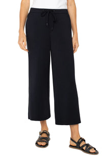 Pull-On Wide Leg Crop