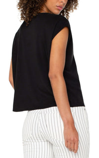 Dolman Sleeve V-Neck Top