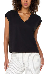 Dolman Sleeve V-Neck Top