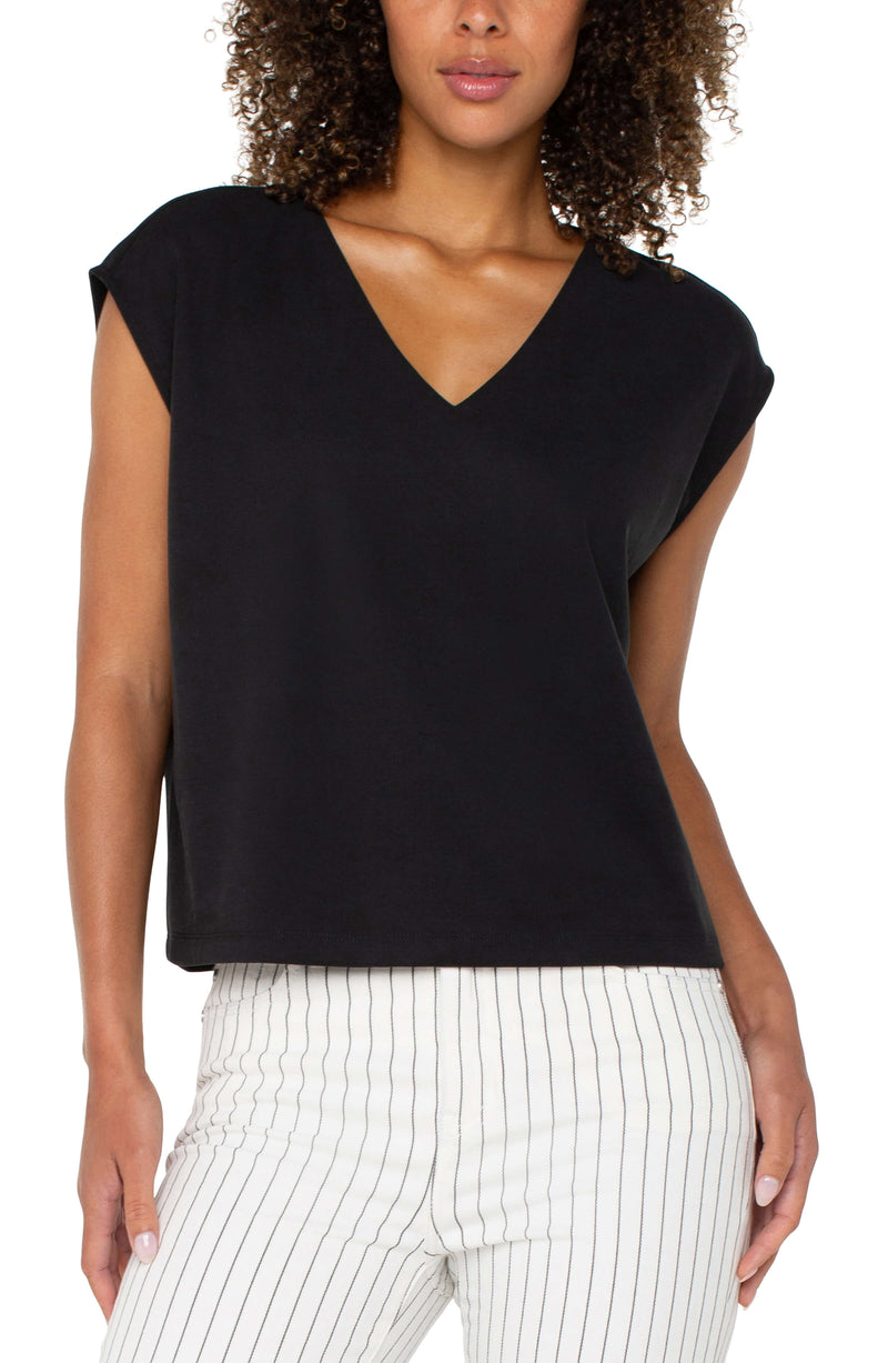 Dolman Sleeve V-Neck Top
