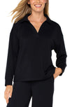 V-Neck Popover With Collar