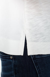 Sleeveless V-neck Woven Knit Top