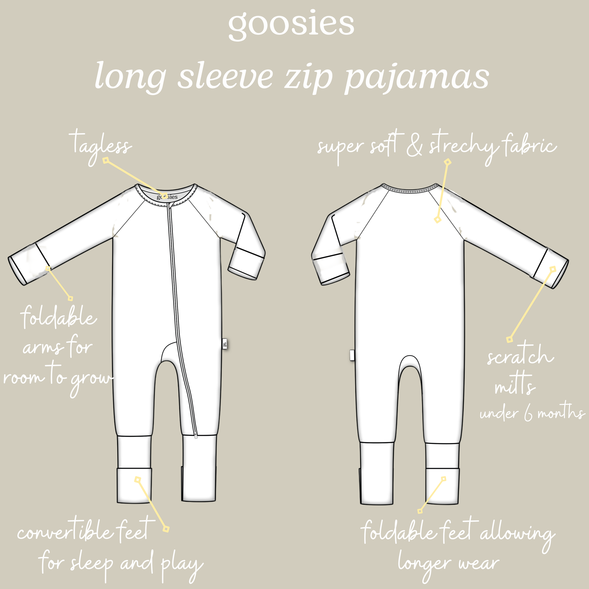 Convertible Zip Pajamas