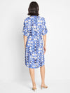 Shibori Stone Belted Dress