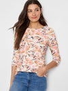 In Flight 3/4 Sleeve Boat Tee