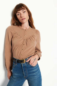 Luanne Yoked Snap Tee Dubai