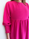 Shirred Sleeve Dress