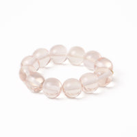 Cece Large Resin Bead Bracelet Clear