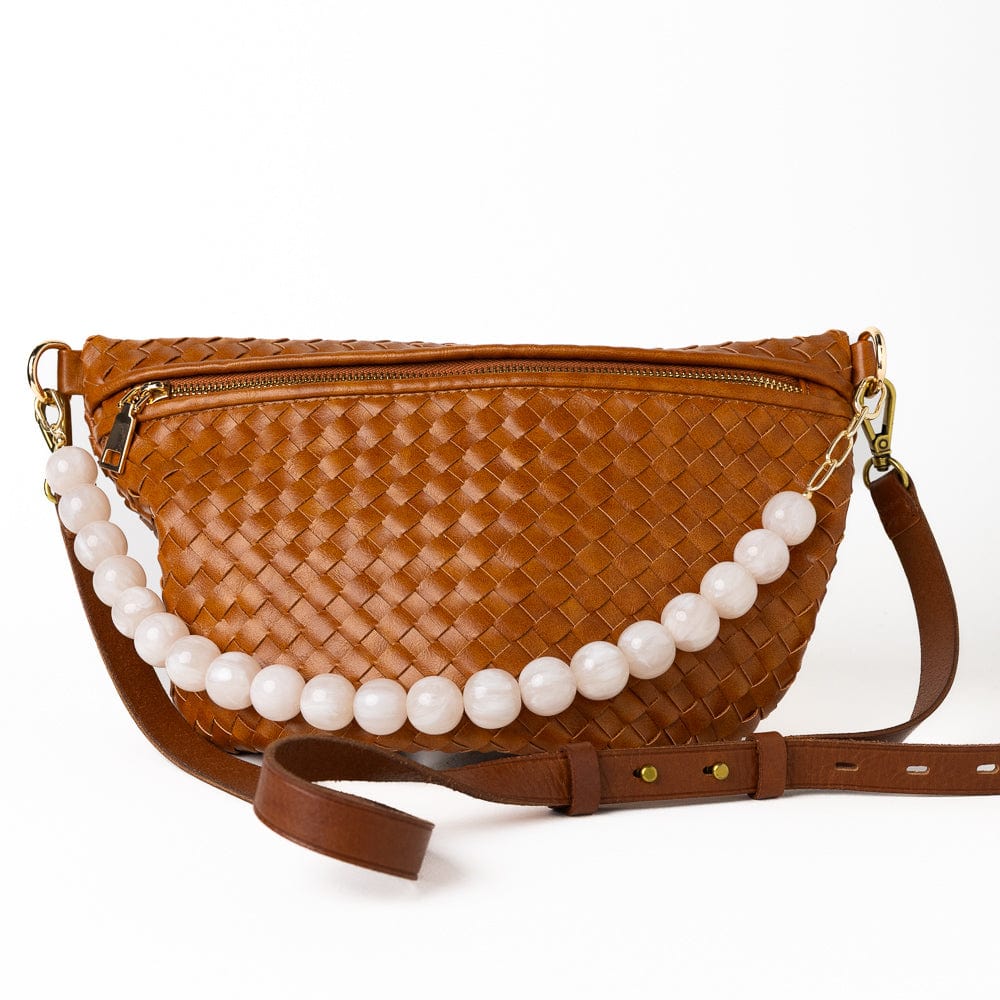 Iris Large Resin Bead Necklace Milky White