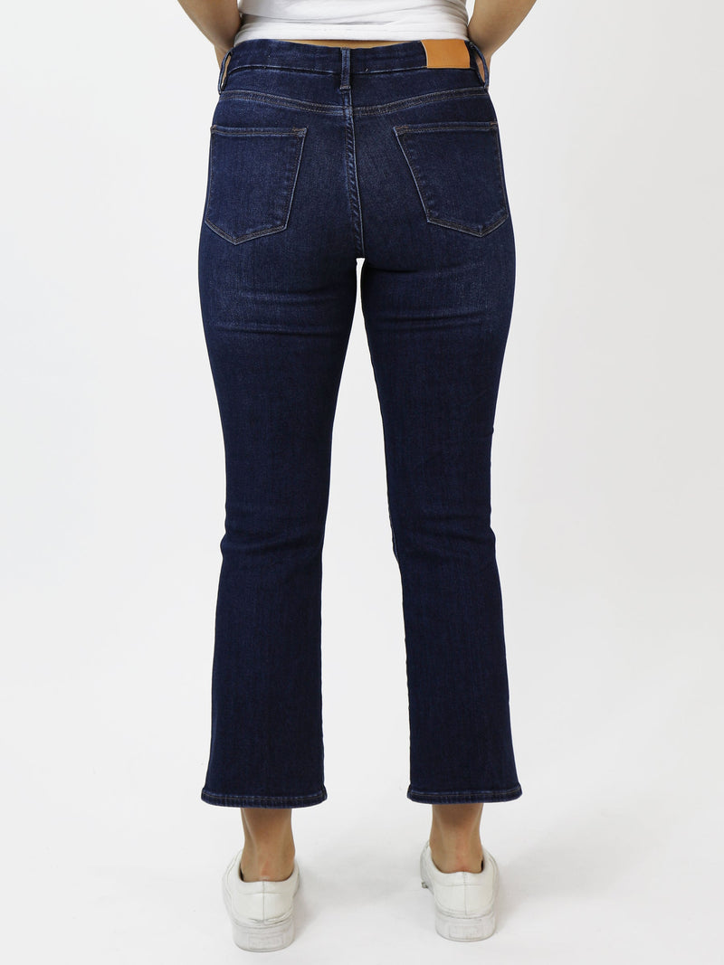 Jeanne Super High Rise Cropped Flare Jeans