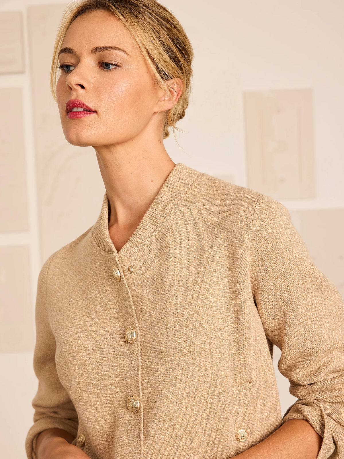 Knit Bomber Snap Jacket