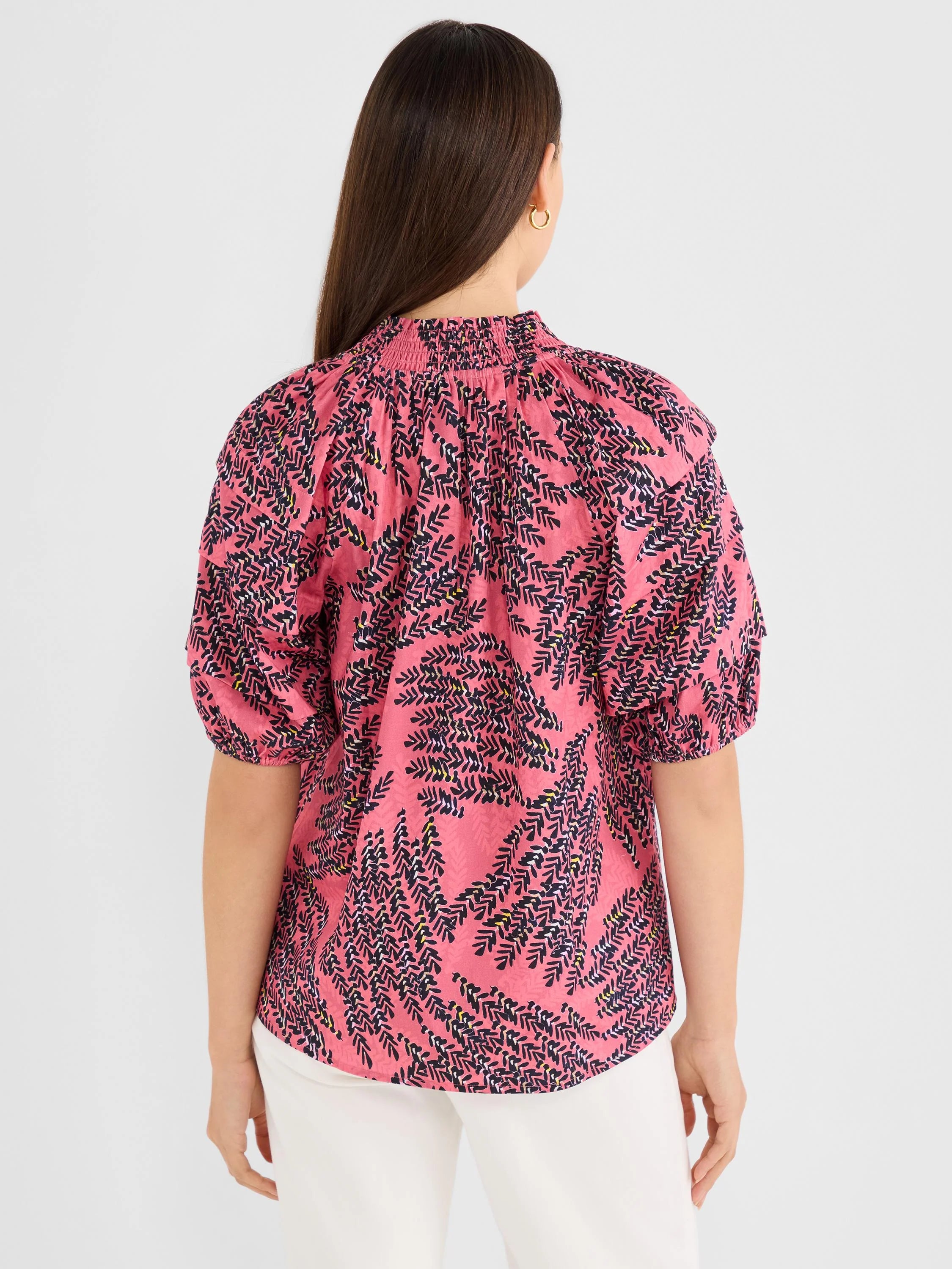 Blush Of Spring Peasant Top