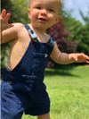 Jonty Denim Effect Shortie Overalls