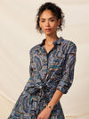 Mosaic Mix Crinkle Top