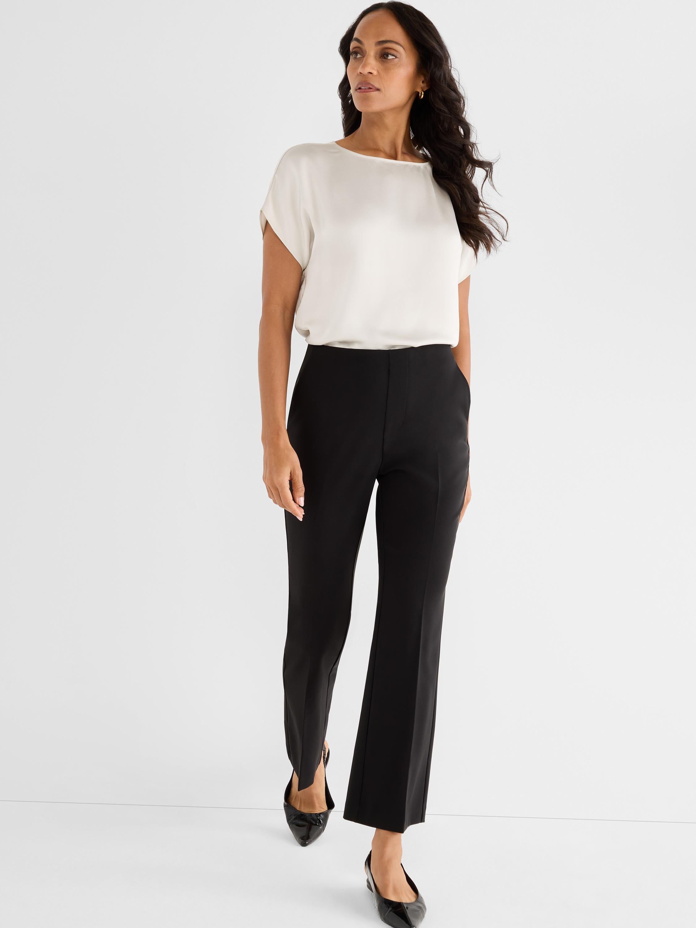 Sleek Stretch Plaza Demi Boot Pant 28"