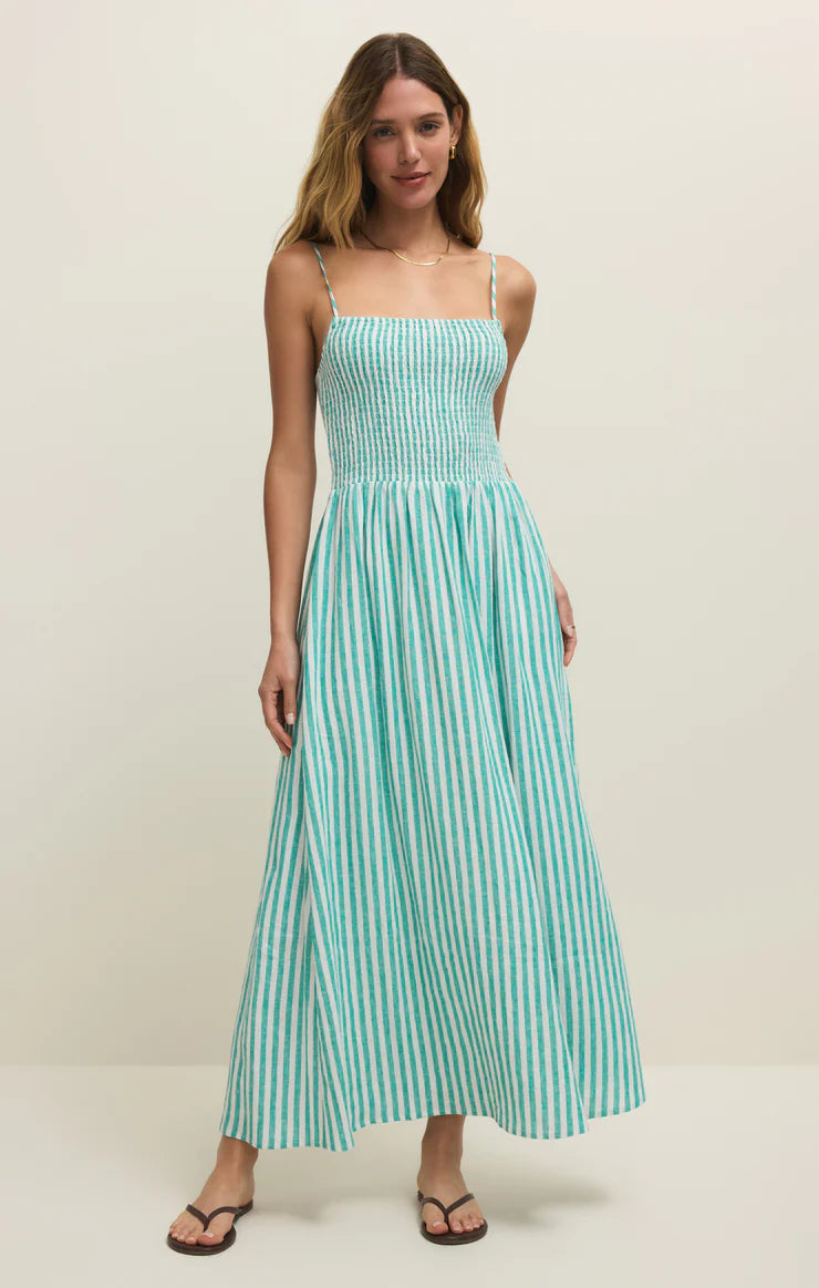 Bayside Striped Midi Dress