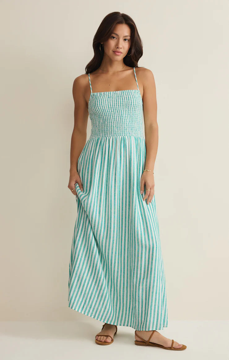 Bayside Striped Midi Dress
