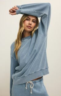 Boyfriend Denim Sweatshirt