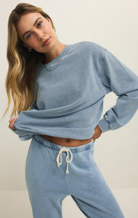 Boyfriend Denim Sweatshirt