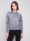Sequined Crew Neck Sweater
