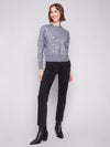 Sequined Crew Neck Sweater