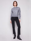 Sequined Crew Neck Sweater