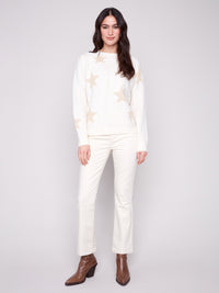 Star Jacquard Lurex Sweater