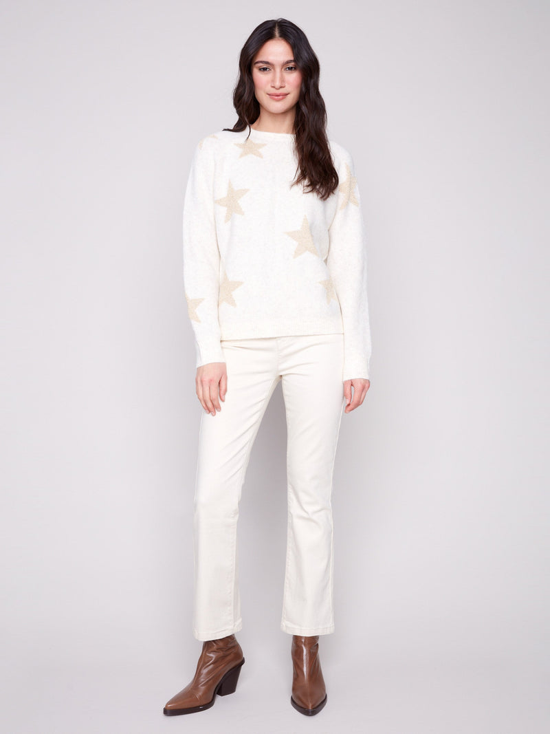 Star Jacquard Lurex Sweater