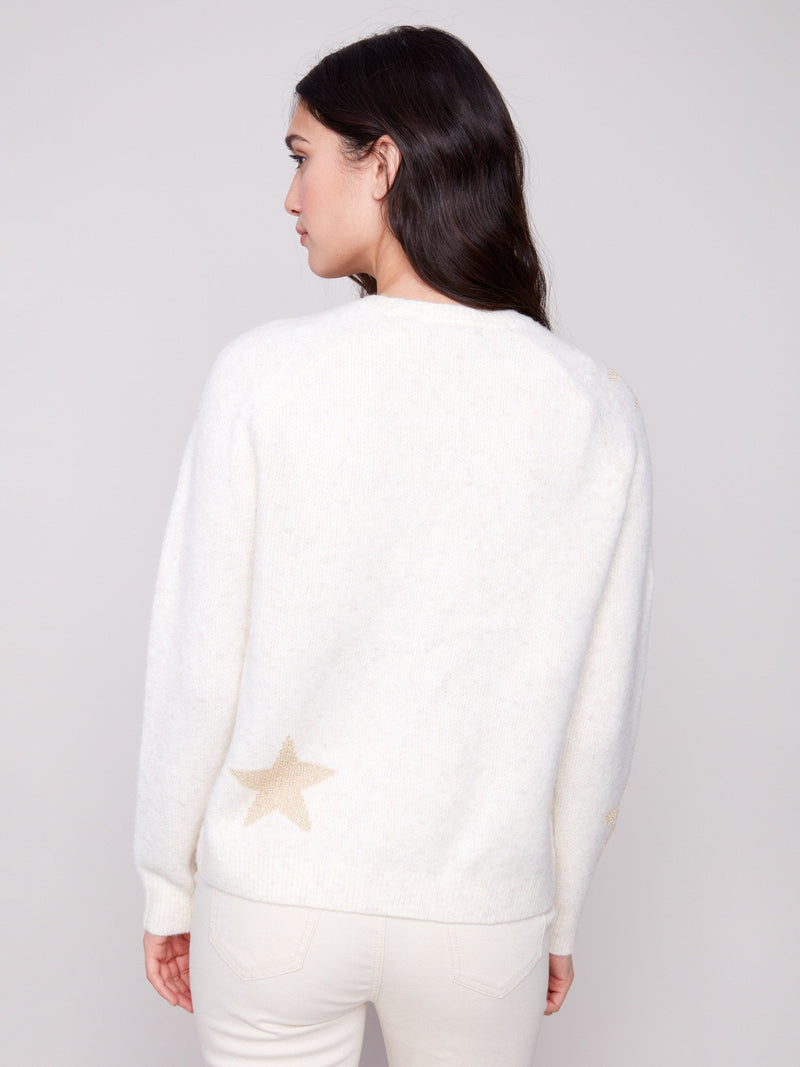 Star Jacquard Lurex Sweater