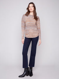 Sweater with Removable Scarf