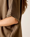 Frenchie Raw Edge V-Neck