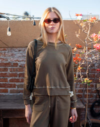 Frenchie Tie Side Sweatshirt