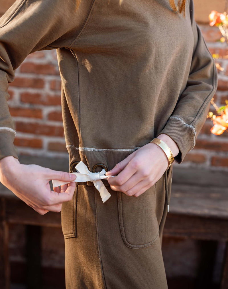 Frenchie Tie Side Sweatshirt